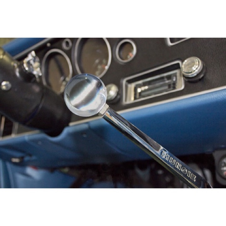1968-1977 Chevelle Black And Chrome Shifter Ball 3/8