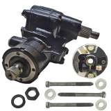 1970-1972 Monte Carlo Power Steering Gear Box Kit With Coupler & Bolts Fast Ratio New Image