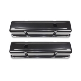 1964-1987 El Camino Small Block Black Painted Steel Valve Covers Tall Height Image