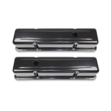 1967-1992 Camaro Small Block Black Painted Steel Valve Covers Tall Height Image