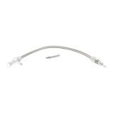 1978-1988 Cutlass TH350 TH400 Chrome Dipstick And Braided Tube firewall Mount 29 Inch Image
