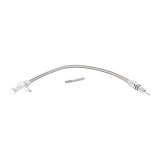 1978-1983 Malibu TH350 TH400 Chrome Dipstick And Braided Tube firewall Mount 29 Inch Image