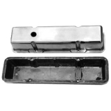 1962-1979 Chevy Nova Small Block Polished Aluminum Valve Covers Tall Height Image