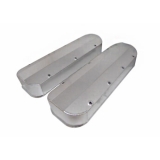 1967-1992 Chevy Camaro Big Block Fabricated Valve Covers w/out Hole, Long Screw Style, Chrome