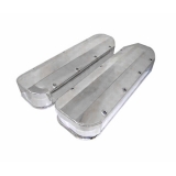 1967-1992 Camaro Big Block Fabricated Valve Covers w/out Hole, Long Screw Style, Polished Image