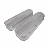 1967-1992 Chevy Camaro Big Block Fabricated Valve Covers w/out Hole, Long Screw Style, Anodized