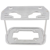 1967-1992 Chevy Camaro Ball Milled Billet Aluminum Battery Tray For Optima Group 34/78 Top/Side Post Batteries Image