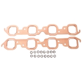 1964-1987 Chevy El Camino Big Block Copper Exhaust Manifold Gaskets, Rectangular Port Image