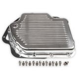 1967-1981 Camaro TH400 Polished Finned Transmission Pan Stock Depth Image