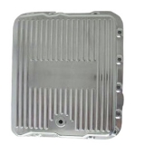 1962-1979 Chevy Nova TH700-R4 Polished Finned Transmission Pan Stock Depth Image