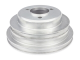 1970-1988 Monte Carlo Big Block Crank Pulley Triple Groove Polished Aluminum For Long Pump Image