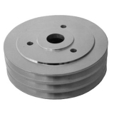 1978-1987 Regal Big Block Crank Pulley Triple Groove Satin Aluminum For Short Pump Image