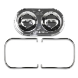 1967-1969 Chevy Camaro Chrome Master Cylinder Cap, Disc Brake Image