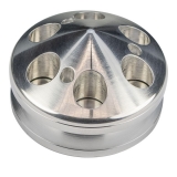 Chevy Billet Aluminum Alternator Pulley Single Groove Polished Finish Image