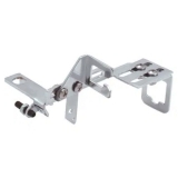 1967-1981 Camaro Chrome Throttle Cable Bracket Carb Mounted With Kickdown Provision Image