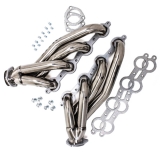 1964-1987 El Camino LS Swap Header Kit, Sweep Back Style, Polished Stainless Steel Image