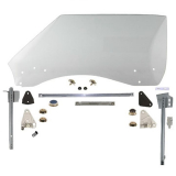 1968-1969 Camaro Clear Door Glass Assembly, LH Image
