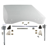 1968-1969 Camaro Clear Door Glass Assembly, RH Image