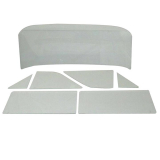 1962-1963 Chevy 2 Nova 2 Door Convertible Complete Glass Kit Clear Glass Image