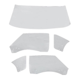 1968-1969 Camaro Convertible Complete Glass Kit Clear Glass Image