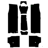 1964-1965 Chevelle Coupe Quietride AcoustiShield Trunk Floor Kit Image