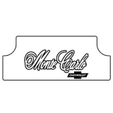 1970-72 Monte Carlo Trunk Rubber Floor Mat - Monte Carlo Script Image