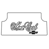 1973-1977 Monte Carlo Trunk Rubber Floor Mat - Monte Carlo Script Image