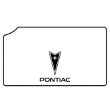 1978-1987 Pontiac Grand Prix Trunk Rubber Floor Mat - Pontiac Logo w/ Insulation Image