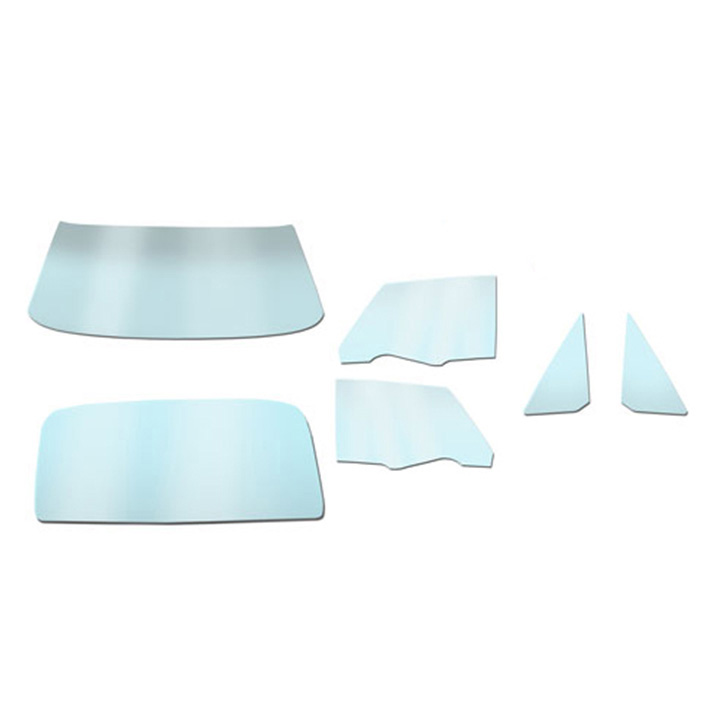 1962-1964 Chevrolet 2 Door Post Sedan Glass Kit Tinted With Shade Band