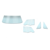1964-1965 Chevelle Convertible Glass Kit Tinted With Shade Band With 3 Holes in Glass Image