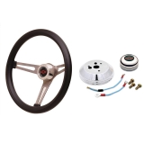 GT Performance GT3 Retro GM Foam Steering Wheel Kit, Stainless, Late GM Image