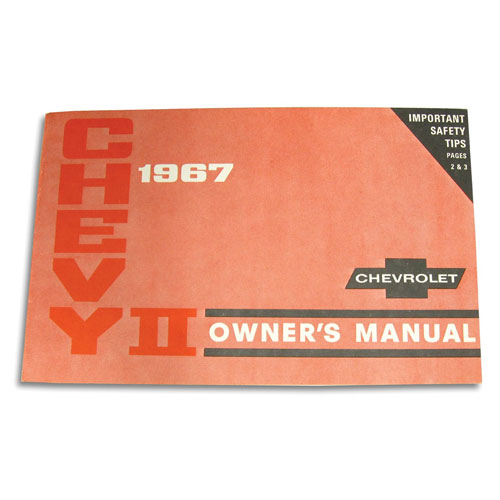 1967 Nova Factory Owners Manual