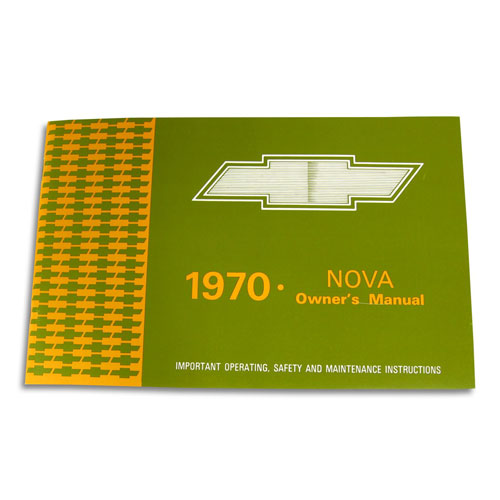 1970 Nova Factory Owners Manual