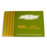 1970 Nova Factory Owners Manual Image