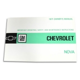 1971 Chevrolet Factory Owners Manual Image