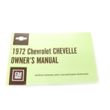 1972 Chevelle Factory Owners Manual Image