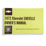 1972 Chevelle Factory Owners Manual Image