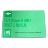 1972 Nova Factory Owners Manual Image
