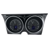 1967-1968 Camaro Dakota Digital HDX Instrument System - Black Alloy Gauge Face Image