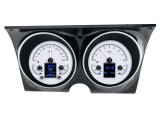 1967-1968 Camaro Dakota Digital HDX Instrument System - Silver Alloy Gauge Face Image