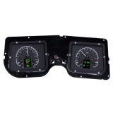 1968 Chevelle Dakota Digital HDX Instrument System - Black Alloy Gauge Face Image