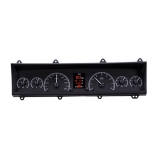 1969-1976 Nova Dakota Digital HDX Instrument System - Black Alloy Gauge Face Image