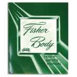1970 Camaro Fisher Body Manual Supplement