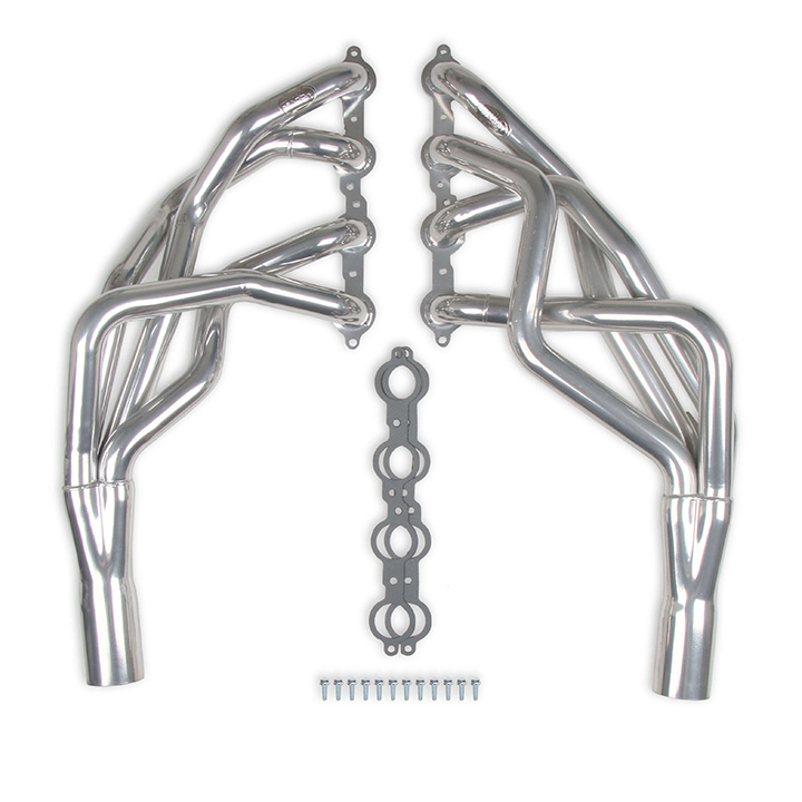Hooker Competition Long Tube Headers, LS Swap, 1-3/4 In. Tube 3 In. Collector, Silver Ceramic: 70101