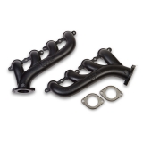 1968-1979 Nova Hooker LS Exhaust Manifolds, 2.25 Outlet, Black Ceramic Finish Image