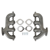 1970-1988 Monte Carlo Hooker LS Swap Natural Rear Dump Exhaust Manifold 2.5 Inch Outlet Image