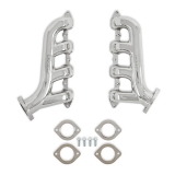 1964-1977 Chevelle Hooker LT Swap Polished Stainless Steel Exhaust Manifold 2.5 Inch Outlet Image