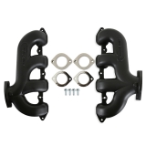 1964-1987 El Camino Hooker LT Swap Black Rear Dump Exhaust Manifold 2.5 Inch Outlet Image