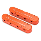 1962-1979 Nova Holley Chevrolet Script LS Valve Covers, Factory Orange Image