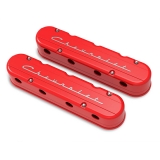 1962-1979 Nova Holley Chevrolet Script LS Valve Covers, Gloss Red Image